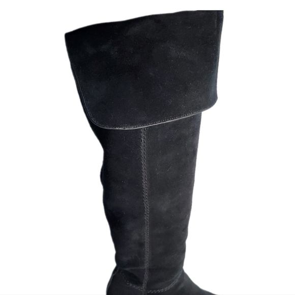 COACH Lucia Split Black Suede Over the Knee Boot Size 7.5 - Picture 6 of 10
